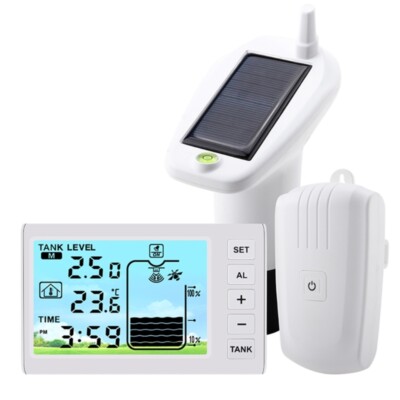 Liquid Level Sensor with Temperature Display Low Level Alarm Waterproof