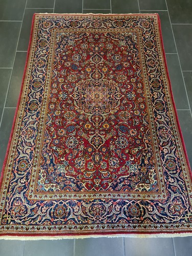 Keshan Orientteppich Handgeknüpftes 205x131cm - Bild 6 von 24