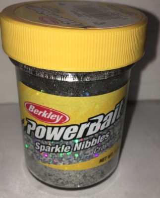 Berkley Fishing 1061621 Powerbait Crappie Sparkle Nibbles Dough Bait [platinum]