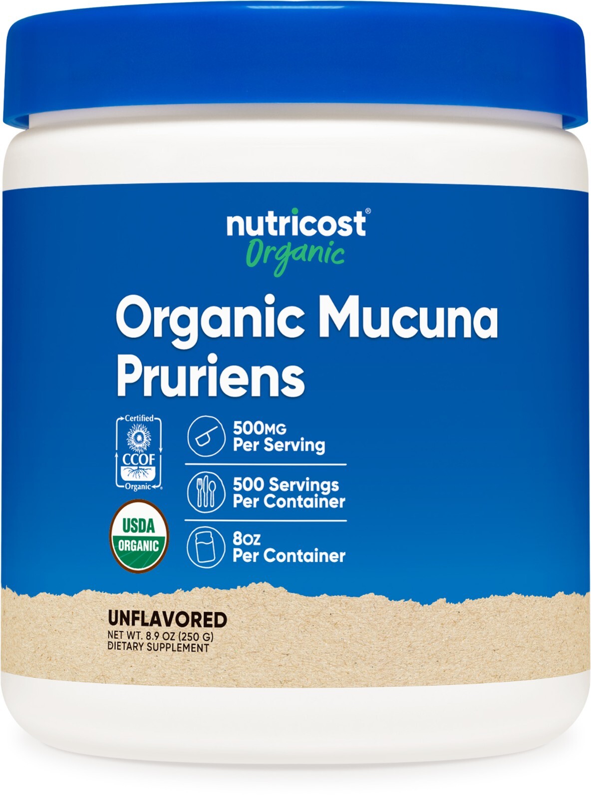 Органический порошок Nutricost Mucuna Pruriens (250 грамм)