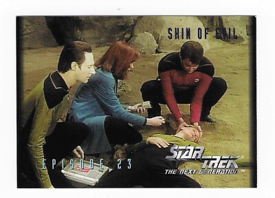 1994 Skybox Star Trek The Next Generation Season 1 Ep 23 #77 Shin of Evil