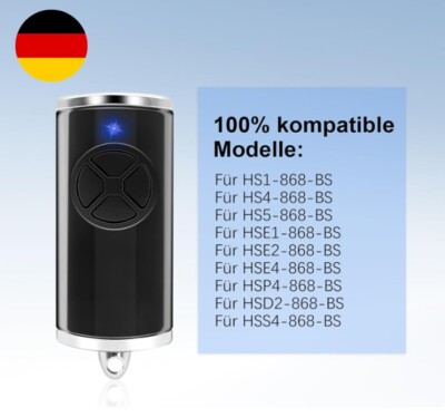 1 Stück Handsender für hörmann BS 868 HSE1/HS1/HSE2/HS4/HS5-868-BS Fernbedienung