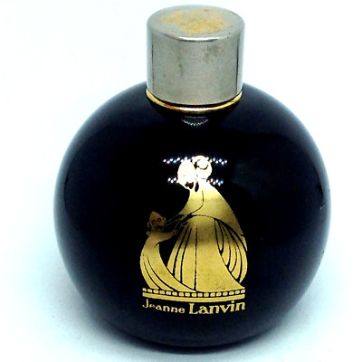 LANVIN Parfum mit Titel Jeanne Lanvin 70mm kleiner Glasdeckel fehlt leer