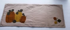 Fall Table Runner Home Collections by Raghu Country Stitched Felt Pumpkins 