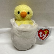 Vintage Ty Beanie Babies Eggbert Baby Chick In Egg 1998 Retired Plush Rare Tags