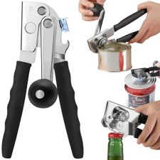 Commercial Can Opener, Hand Crank Opener Manual Heavy Extra Large, Black