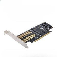 M2 NVMe NGFF to PCI-E 3-in-1 Extension B M Key mSATA 3-Disc Edition SA-028
