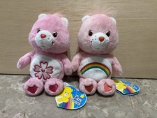 Japanese Care Bears Sweet Sakura 2009  Cheer Bear 2008 NWT 8  Cube Co LTD Japan