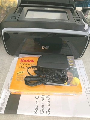 HP Photosmart A636 Digital Photo Inkjet Printer | Power cord & Stylus Included