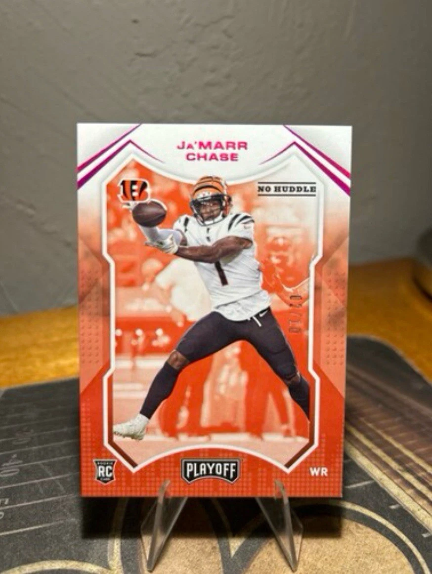 JaMarr Chase Panini Playoff #205 No Huddle