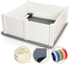 48"X 48" Whelping Box Kit for Dogs and Puppies with Rails,Suitable for Large/Med