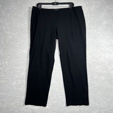 Eileen Fisher Pants Women s Large Black Viscose Nylon Lycra Stretch Pull On