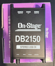 On-Stage DB2150 Stereo USB DAC Direct Box