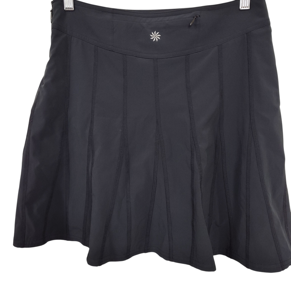 Athleta Womens Athletic Tennis Skirt Size 6 with Built-In Shorts and Zip Pocket
