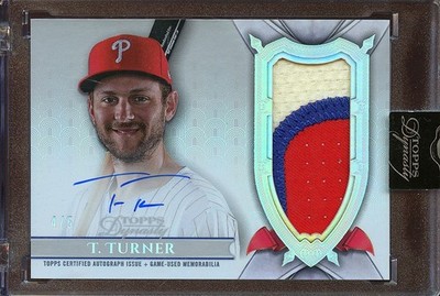 Trea Turner 2024 Topps Dynasty Auto Autograph Game Worn Patch