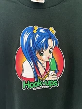 Vintage 90s Hook Ups Ice Cream Shirt Birdhouse Skateboards Fuct Anime Skate XL