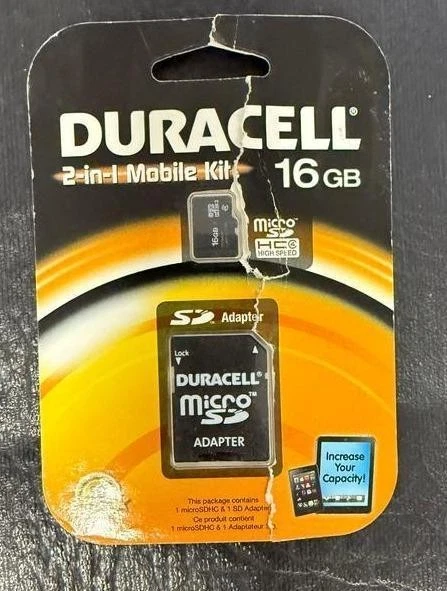Duracell 2-in-1 Mobile Kit 16GB High Speed SD Card - Image 2 of 3
