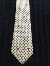 CHRISTIAN DIOR Monsieur Vintage Men Silk Tie Made in USA