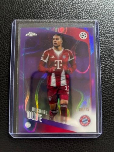 2025-26 Topps Chrome UEFA UCC Michael Olise Purple Refractor /75 Bayern #4