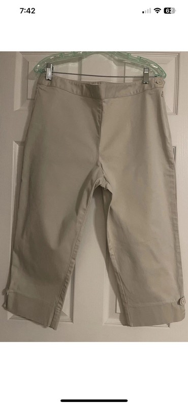 Ann Taylor Loft Petites Stretch Capri Khakis 14P