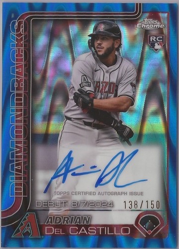 2025 Topps Update Rookie Debut Adrian Del Castillo #US267 Diamante 