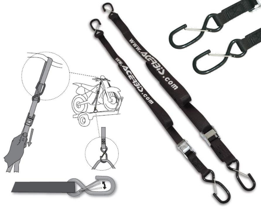 Sangles Acerbis 25 Mm Tie Downs Compatible Avec Yamaha Wr Wrf 125 250 - Image 6