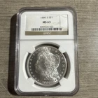 1880-S $1 Morgan Silver Dollar - NGC MS63