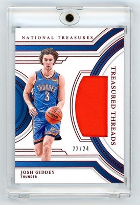 2023 PANINI NATIONAL TREASURES GAME-WORN PATCH #TD-GID JOSH GIDDEY /24