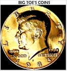 1983-P GOLD PLATED KENNEDY HALF 20Y ANNIVERSARY VERY BEAUTFUL COIN FAST SHIPPING