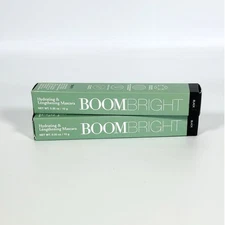 Boom Beauty BoomBright Mascara Black 2 Pack Hydrating Lengthening  New Clean