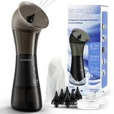 Electric Ear Wax Removal, Upgraded Ear Cleaning Kit with 6 Nozzles & 4 Modes,...