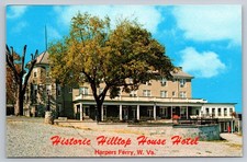 Historic Hilltop House Hotel Harpers Ferry WV Postcard Valley Views