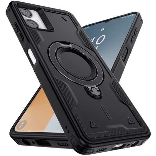 For Samsung Galaxy A06 4G/5G Ring Holder Hard Case Cover Privacy Tempered Glass - 第 4/18 張圖片