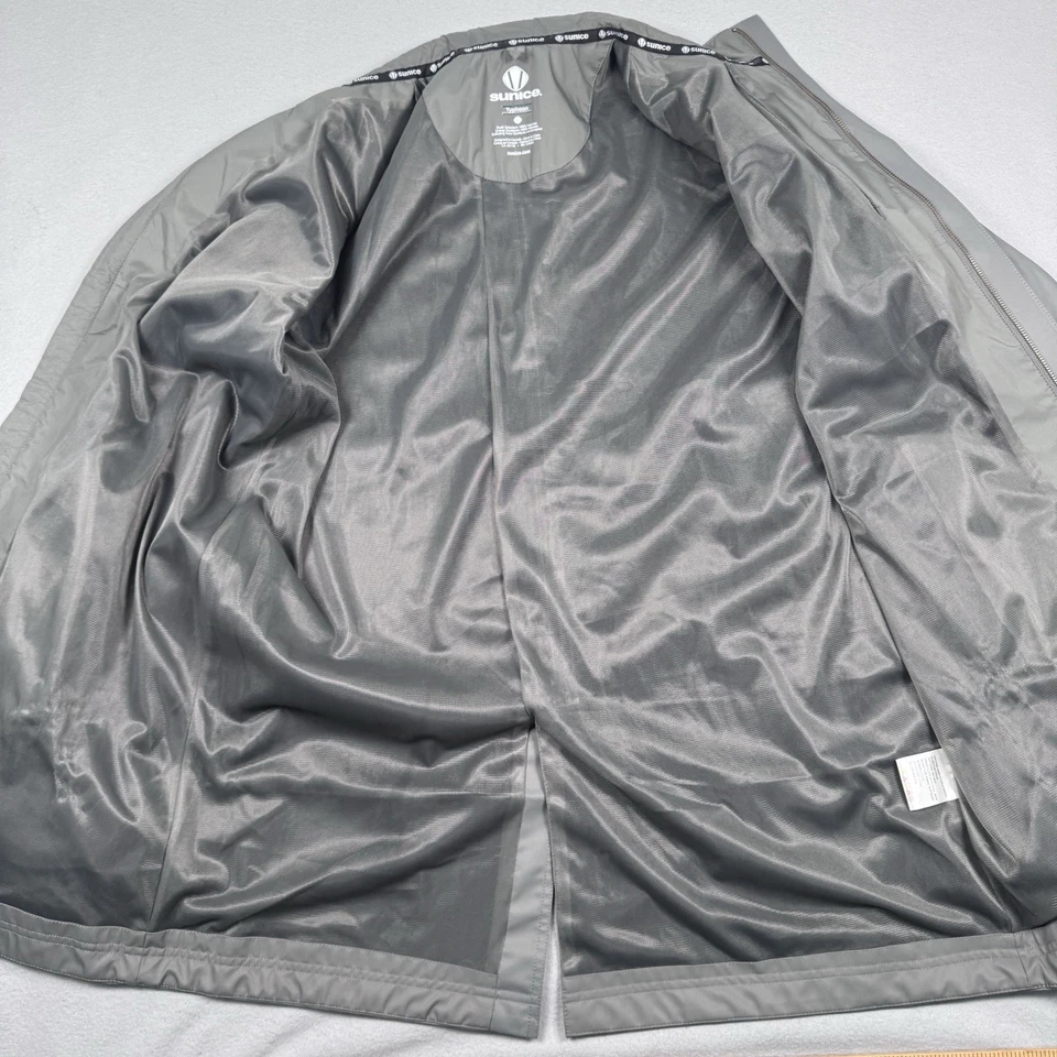 Chaqueta cortavientos Sunice Typhoon para hombre grande impermeable cremallera completa gris nueva sin etiquetas Foto 3 de 4