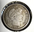 1900 Barber 10C Dime 90% Silver - Good Details