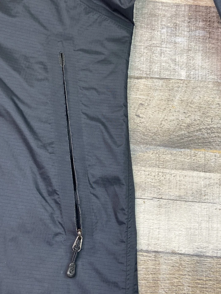 Chaqueta Patagonia Chaqueta Larga con Capucha Negra Cremallera Completa Parka Mujer XL Viento Foto 4 de 4