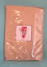 Simply Gourmet Table Cloth in Beige Gold Wave Swirl Pattern - 52" X 70" - New!