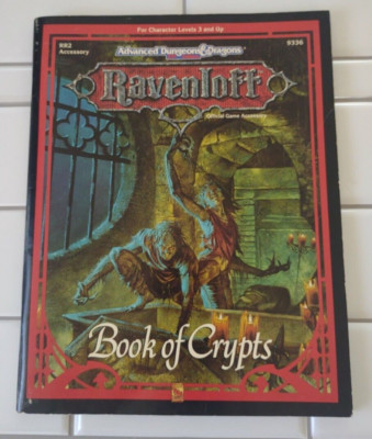 AD&D Ravenloft: Book of Crypts. 2nd Edition AD&D. 1991 TSR 9336