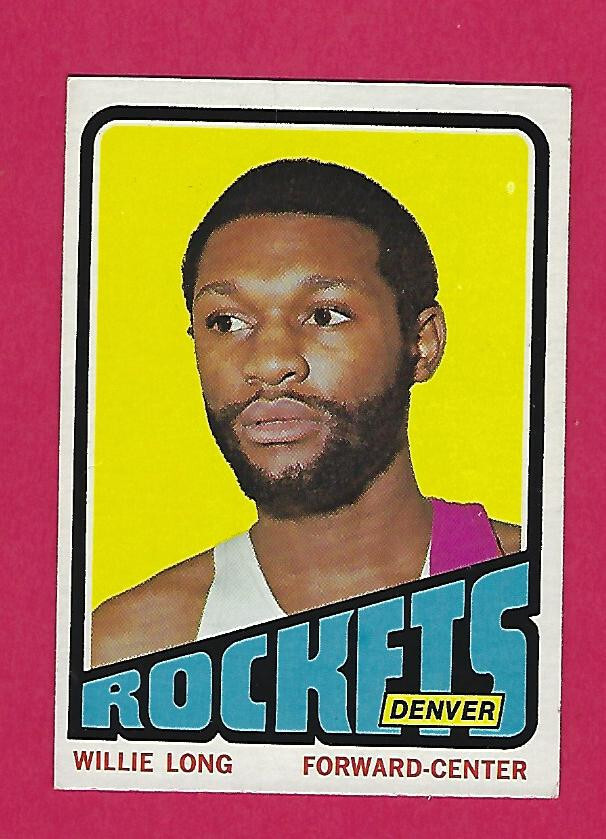 1972-73 Topps Willie Long #214 Rockets - Crease