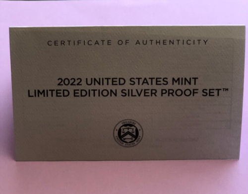 (2) sets (1) 2021 and (1) 2022 Limited Edition Silver Proof Set from the US Mint - Picture 5 of 6