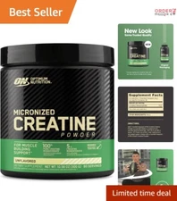 Micronized Creatine Powder 300g Unflavored 60 Servings Muscle Growth Keto Safe