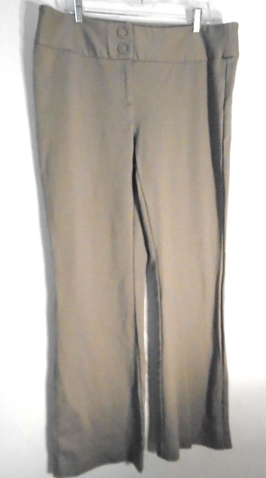 Alfani Career Work Casual Dress Pant Trouser Modern Flat Front Tan 16 Stretch