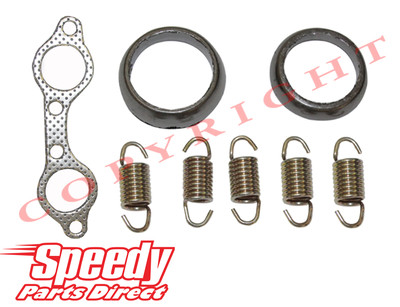 Polaris Sportsman 700 Exhaust Gasket Exhaust Donut Gasket For Polaris Sportsman 700 4X4 2002-2006 - Graphite Seal, OEM 3610047 3610181, Caltric 90 Day Warranty Muffler Donut Seal - Foto 11