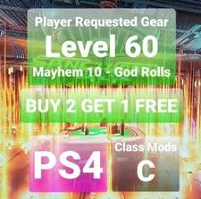 (C) Borderlands 3 PSN/XBOX/PC - Scaling all to Level 72 - Class Mod God Rolls