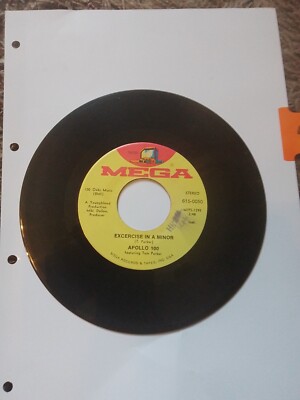 7 Inch Juke Box Single  Apollo 100 Exercise In A minor , Joy MEGA rare In Uk