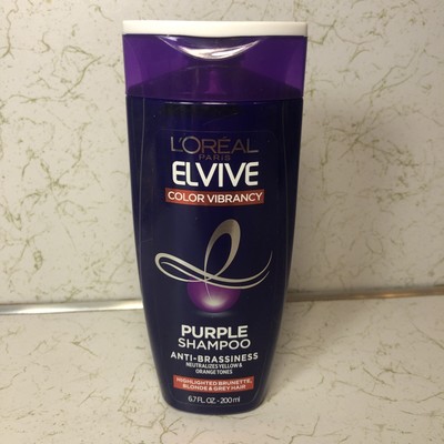 L'Oreal Paris ELVIVE COLOR VIBRANCY Nourishing Purple Shampoo, 6.7 fl oz. NEW!!!