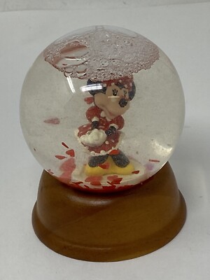 MINNIE MOUSE   4  1st LIMITED EDITION WALT DISNEY RARE CRYSTAL SNOW GLOBE