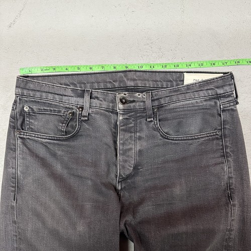 Rag & Bone Fit 1 Skinny Jeans Men's 34x34 Black Denim Extra Slim Light Wash - Picture 7 of 15