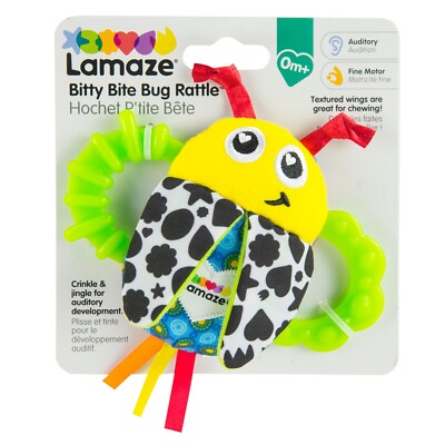 LAMAZE Tether Bitty Bite Bug Rassel Kinderwagen & Kinderwagen Neugeborenes Baby & sensorisch