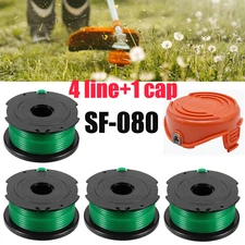 For Black & Decker GH3000, SF-080 Grass Trimmer Replacement Spool Line With Cap